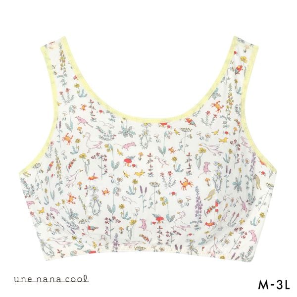 ウンナナクール une nana cool MADE WITH LIBERTY. FABRIC パッド付きナイトアップブラ ノンワイヤーブラ ナイトブラ 単品