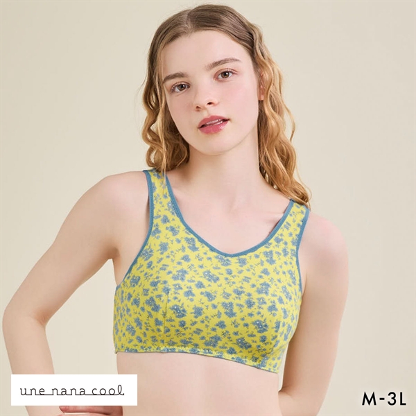 ウンナナクール une nana cool MADE WITH LIBERTY. FABRIC パッド付きナイトアップブラ ノンワイヤーブラ ナイトブラ 単品