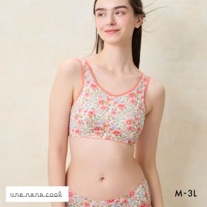 ウンナナクール une nana cool MADE WITH LIBERTY. FABRIC パッド付きナイトアップブラ ノンワイヤーブラ ナイトブラ 単品