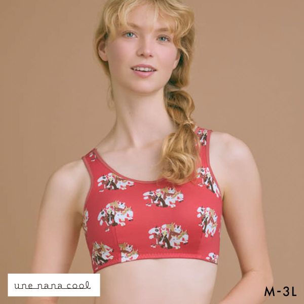 ウンナナクール 2026年お年賀「まるっとうまくいく」 パッド付きナイトアップブラ ノンワイヤーブラ ナイトブラ une nana cool