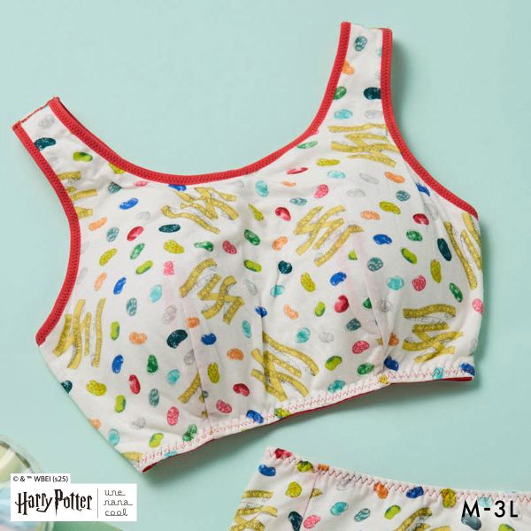 ハリー・ポッター × ウンナナクール Harry Potter ナイトアップブラ パッド付きナイトアップブラ ノンワイヤーブラ ナイトブラ une nana cool