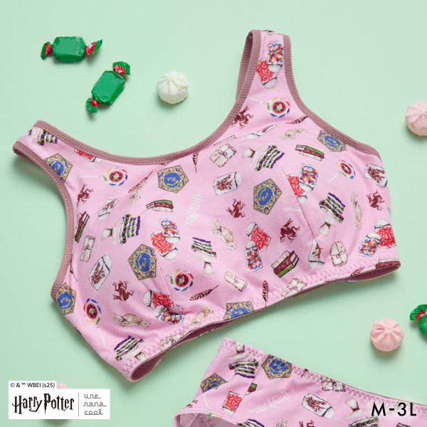 ハリー・ポッター × ウンナナクール Harry Potter ナイトアップブラ パッド付きナイトアップブラ ノンワイヤーブラ ナイトブラ une nana cool