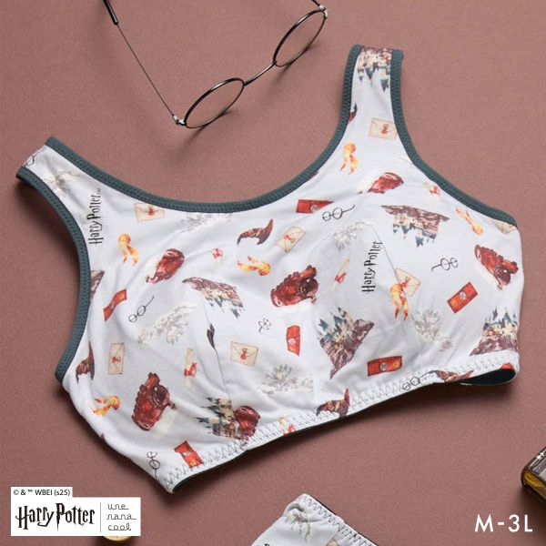 ハリー・ポッター × ウンナナクール Harry Potter ナイトアップブラ パッド付きナイトアップブラ ノンワイヤーブラ ナイトブラ une nana cool