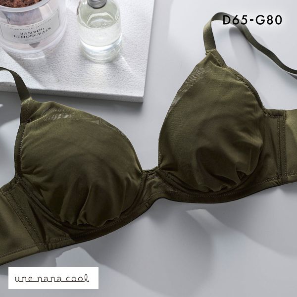 ウンナナクール 小さく見せるブラ ミニマイザーブラ シンプル フルカップ ブラジャー une nana cool 単品