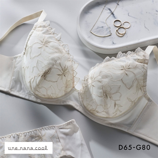 ウンナナクール 小さく見せるブラ ミニマイザーブラ レース フルカップ ブラジャー une nana cool 単品