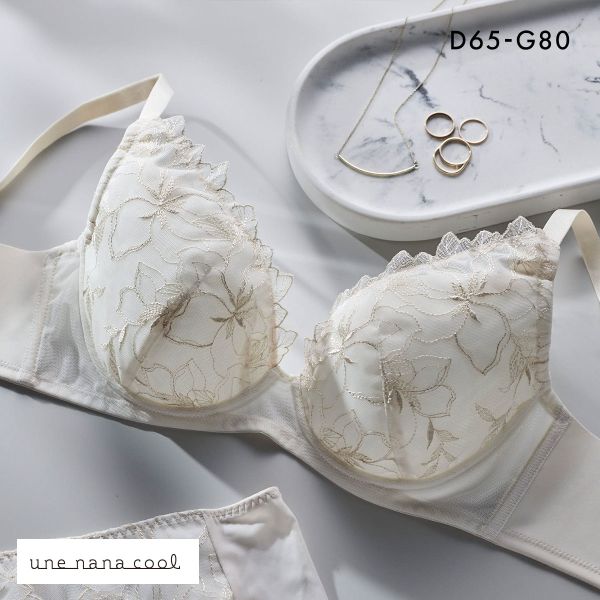 ウンナナクール 小さく見せるブラ ミニマイザーブラ レース フルカップ ブラジャー une nana cool 単品