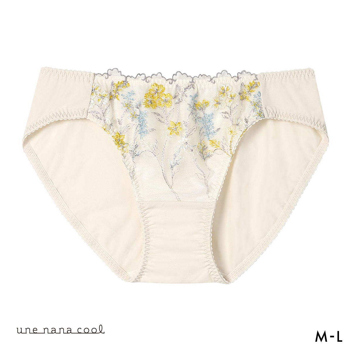 ウンナナクール Botanic Garden ショーツ 単品 une nana cool(IV-アイボリー-M)