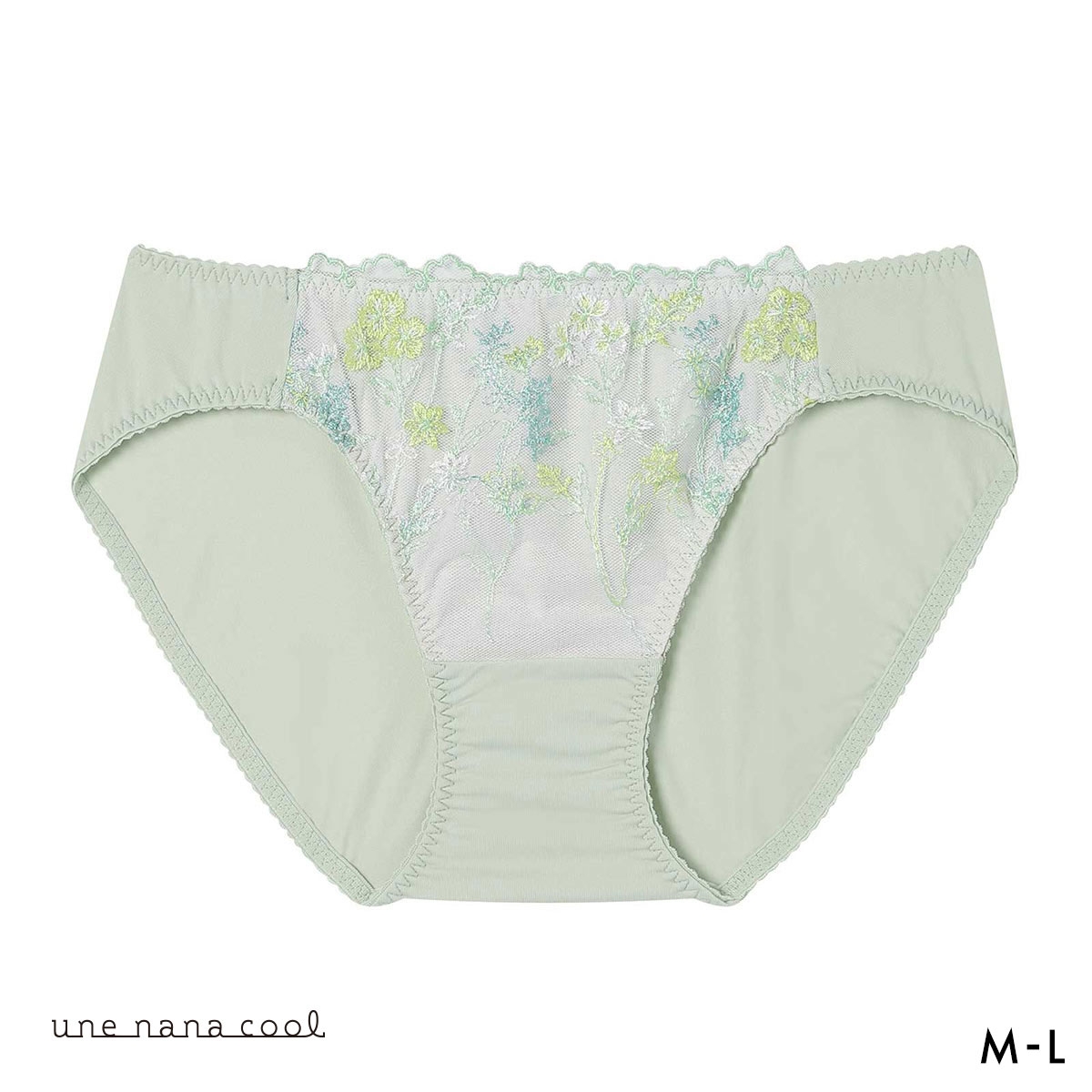 ウンナナクール Botanic Garden ショーツ 単品 une nana cool(LGR-薄グリーン-M)
