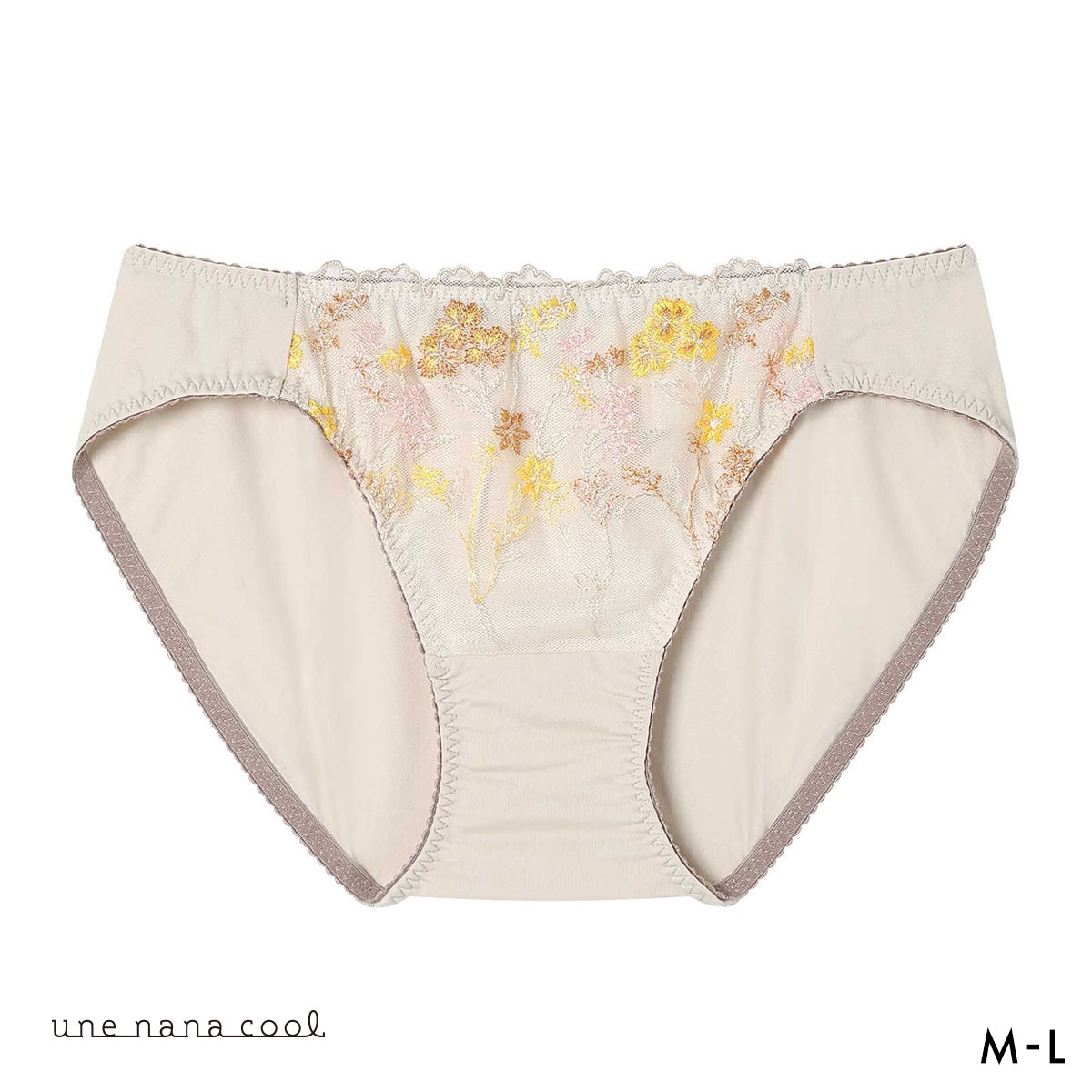 ウンナナクール Botanic Garden ショーツ 単品 une nana cool(LBR-薄ブラウン-M)