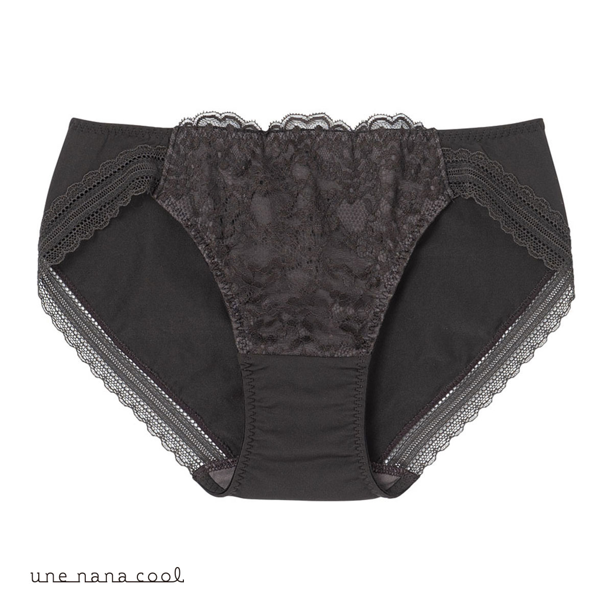 ウンナナクール une nana cool Clear florets ショーツ 単品(BK-ブラック-M)