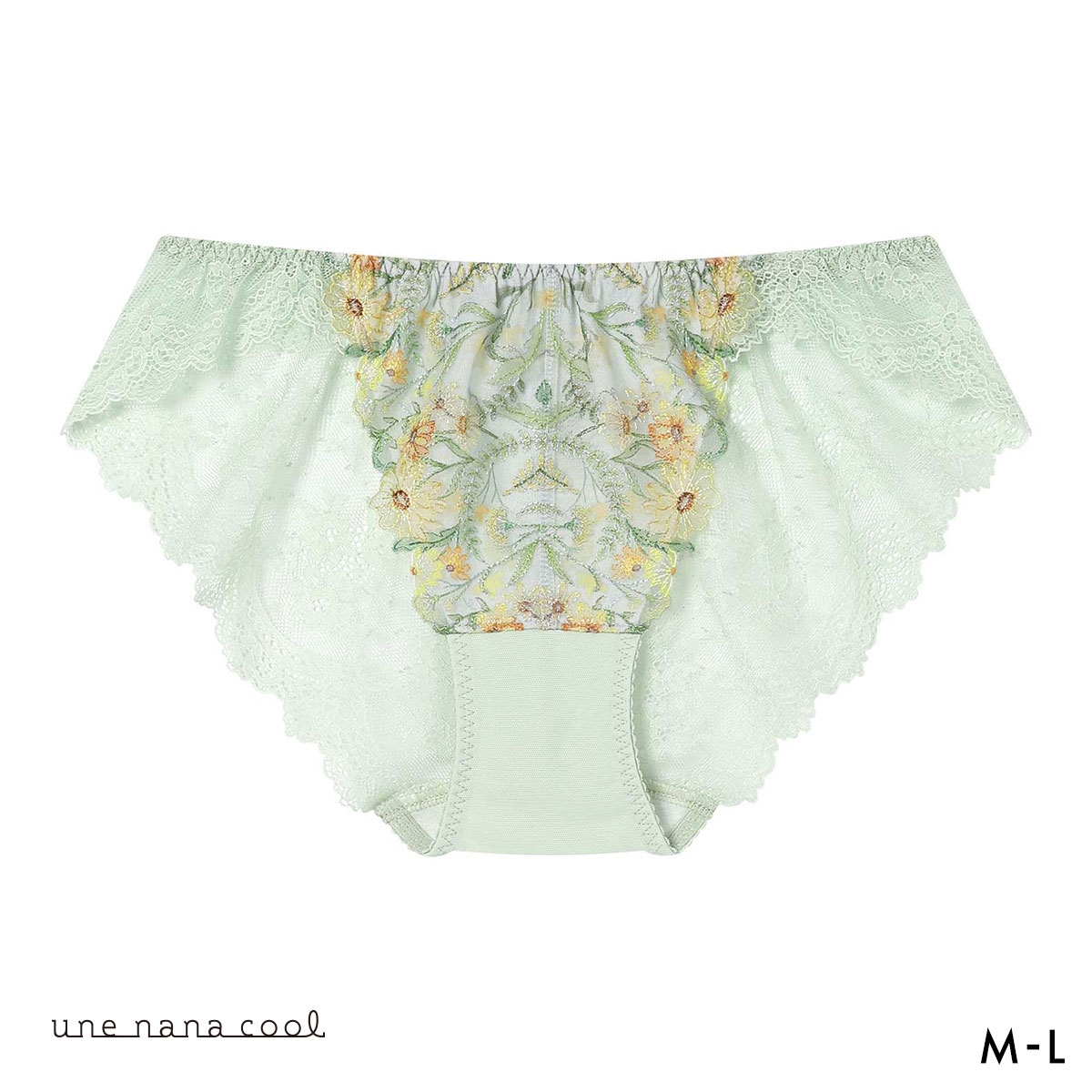 ウンナナクール Steppe Flower ショーツ une nana cool バックレース(ME-メロン-M)