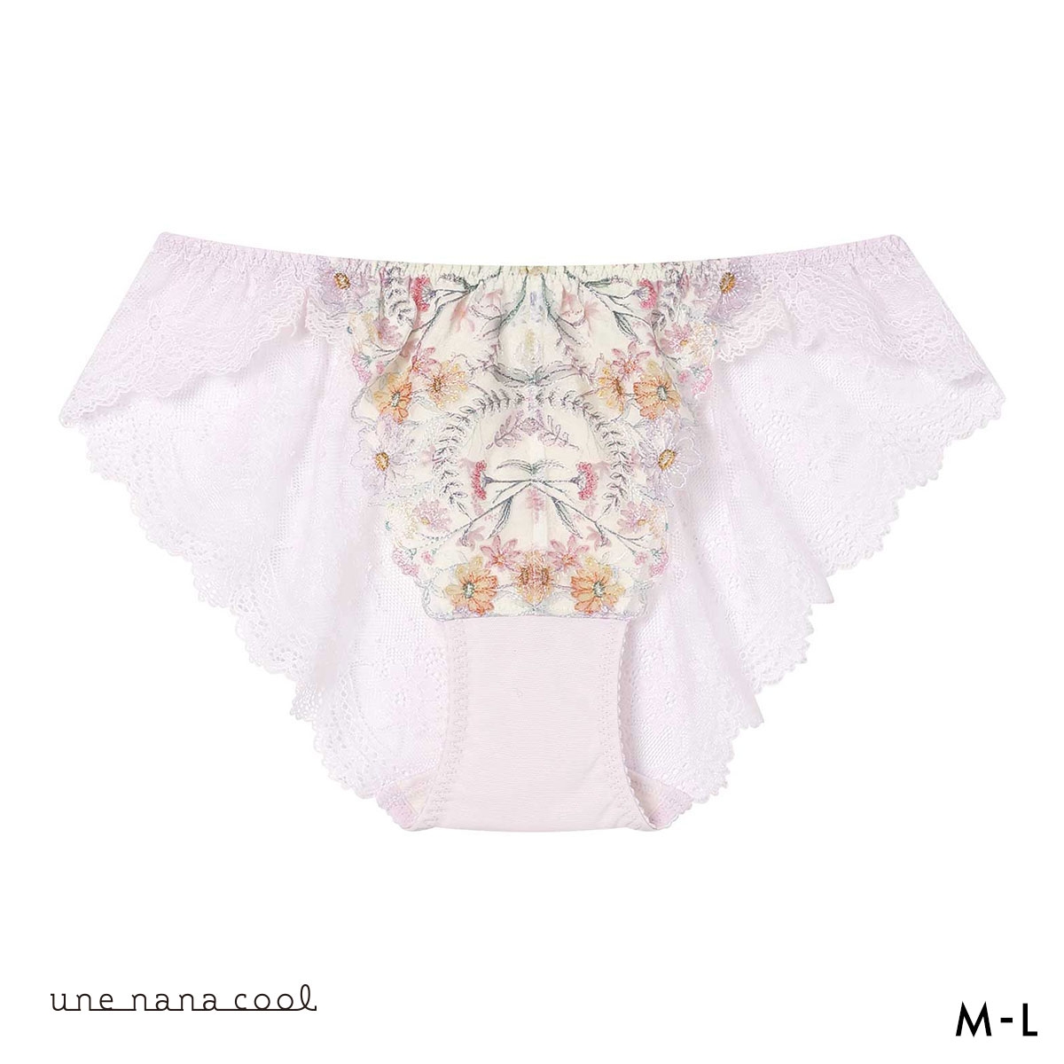ウンナナクール Steppe Flower ショーツ une nana cool バックレース(LPI-薄ピンク-M)