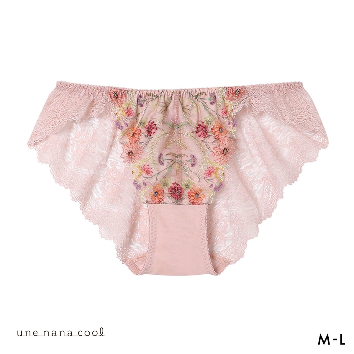 ウンナナクール Steppe Flower ショーツ une nana cool バックレース(PI-ピンク-M)