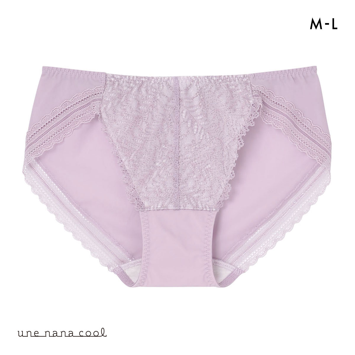 ウンナナクール une nana cool 脇スッキリ さあ、わたし レース ショーツ 単品(PU-パープル-M)