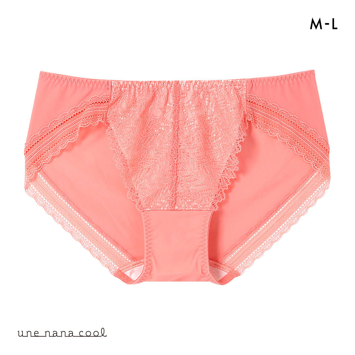ウンナナクール une nana cool 脇スッキリ さあ、わたし レース ショーツ 単品(SP-サーモンピンク-M)