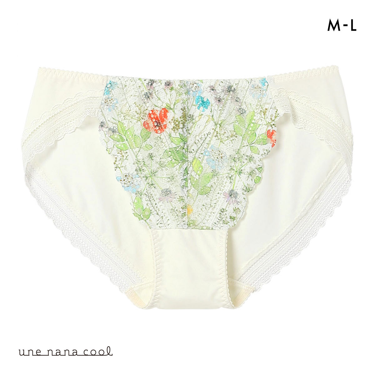 ウンナナクール une nana cool 特別な日以外の364日つけたくなるブラ 364ブラ レース MADE WITH LIBERTY FABRIC ショーツ 単品(ME-メロン-M)