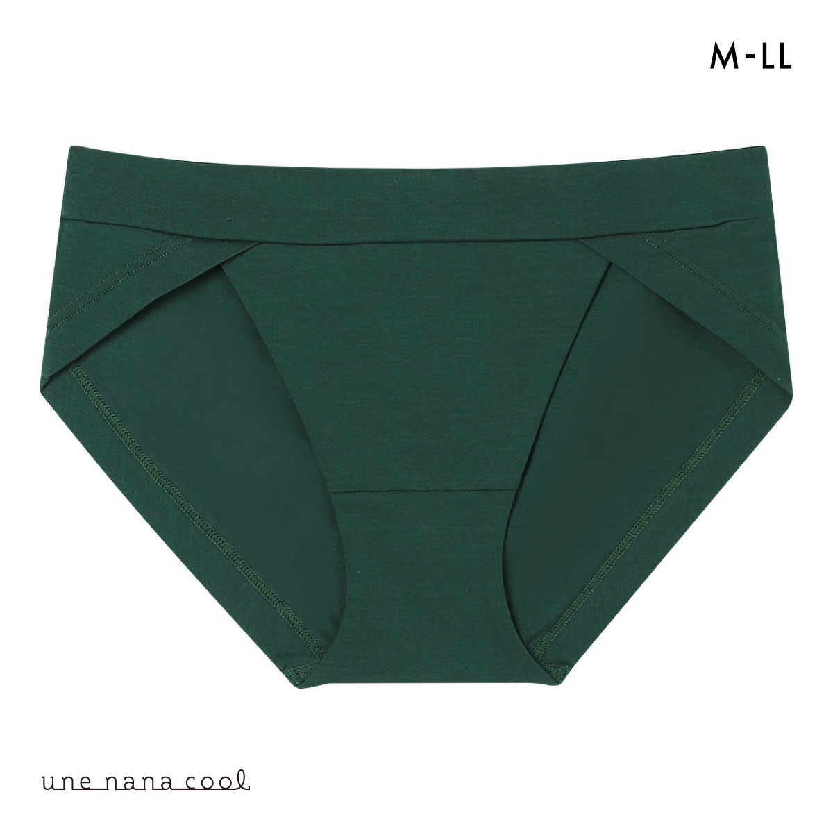 ウンナナクール une nana cool 特別な日以外の364日つけたくなるブラ コットン ショーツ 単品(GR-グリーン-M)