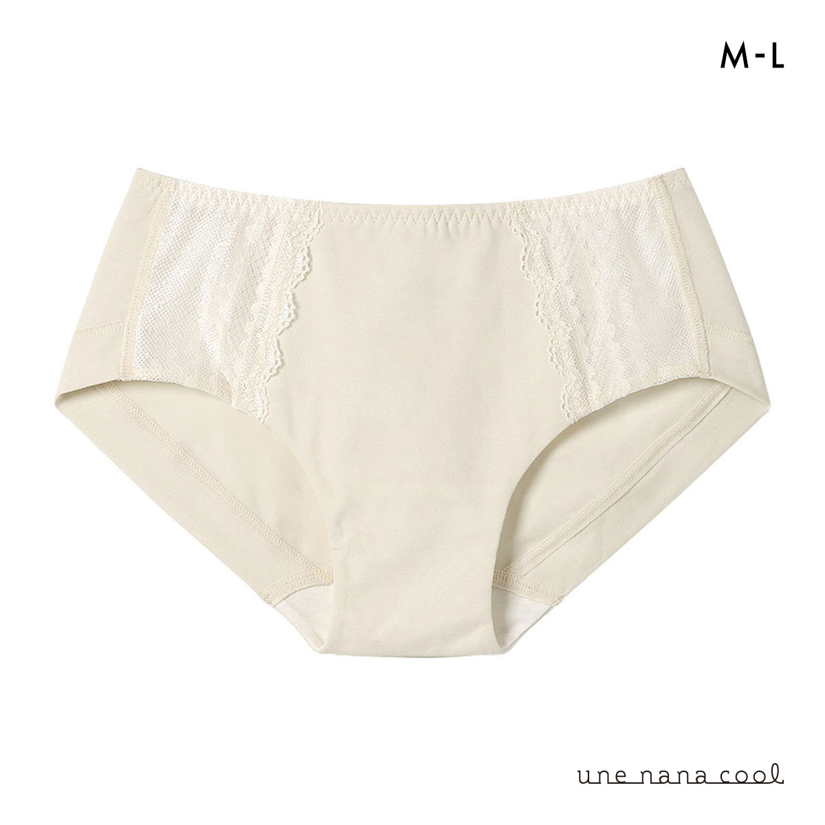 ウンナナクール ビタードットコットン ショーツ une nana cool(LBE-薄ベージュ-M)