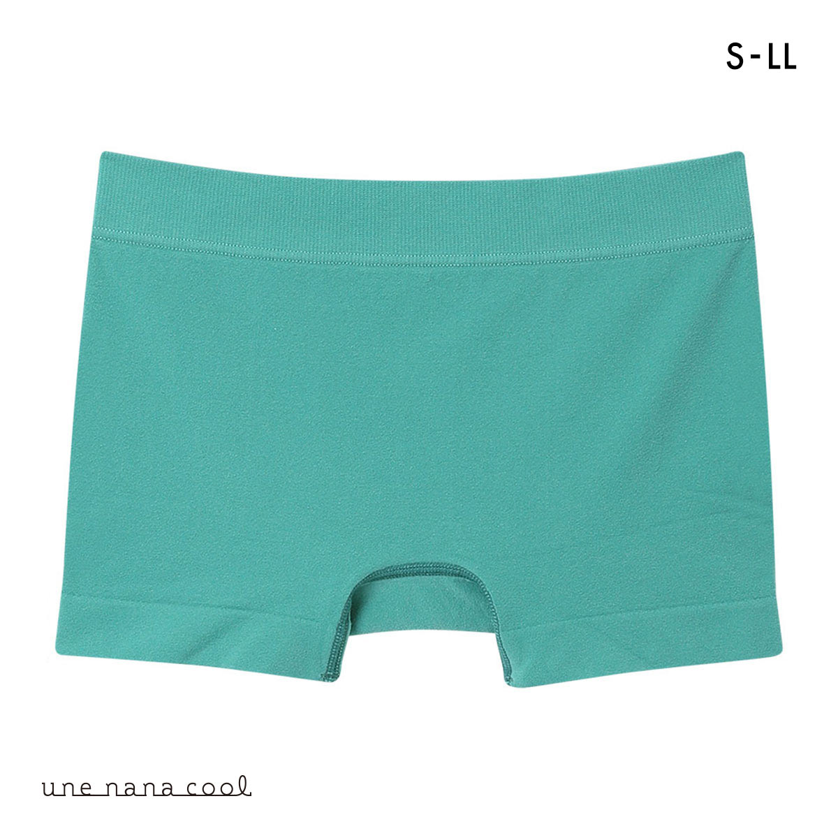 ウンナナクール une nana cool 編立成型ショーツ ボーイレングスショーツ 単品(DGR-濃グリーン-S-LL)