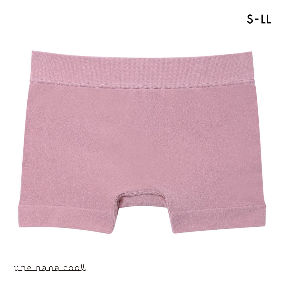 ウンナナクール une nana cool 編立成型ショーツ ボーイレングスショーツ 単品(RP-ロマンピンク-S-LL)