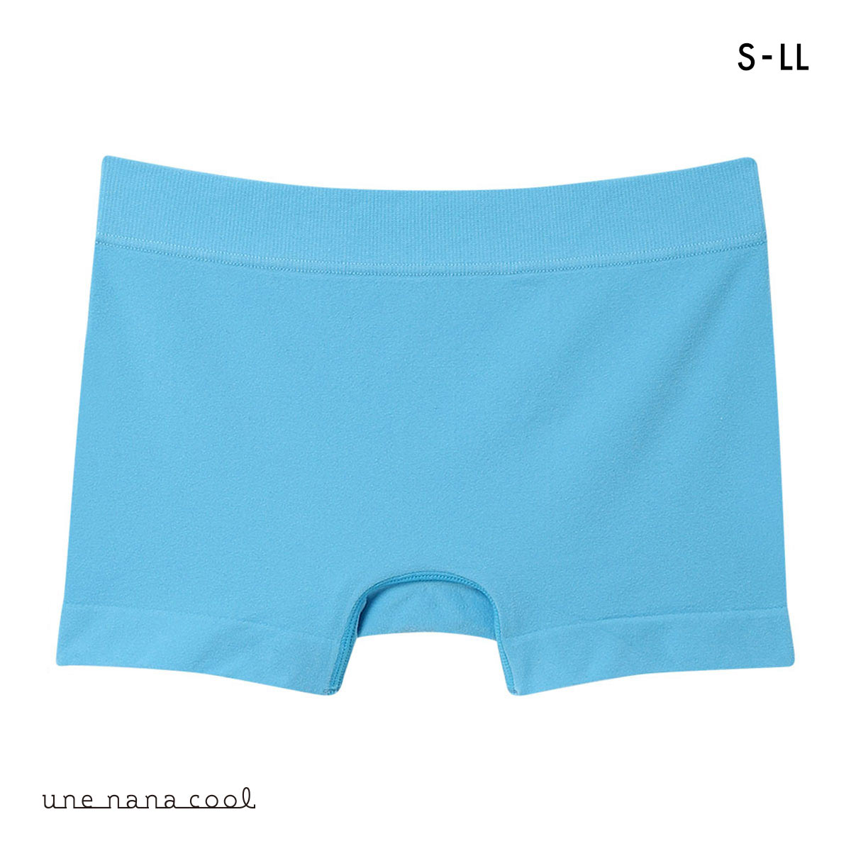ウンナナクール une nana cool 編立成型ショーツ ボーイレングスショーツ 単品(SX-サックス-S-LL)