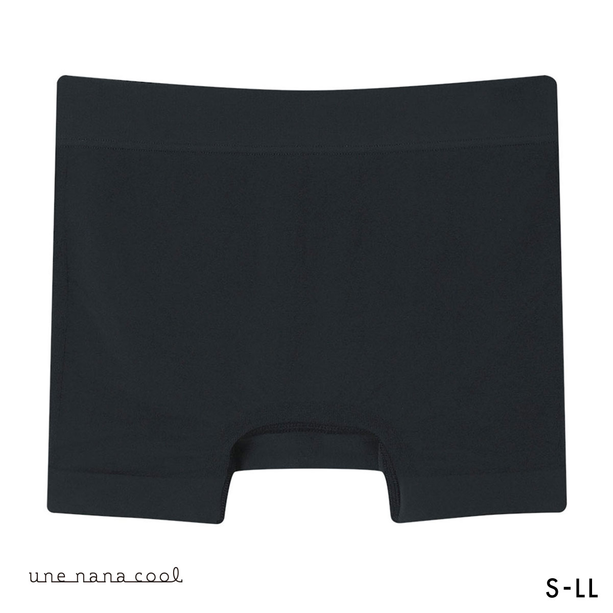 ウンナナクール 編立成型ショーツ サニタリーショーツ 単品 une nana cool B4N(BK-ブラック-S-LL)