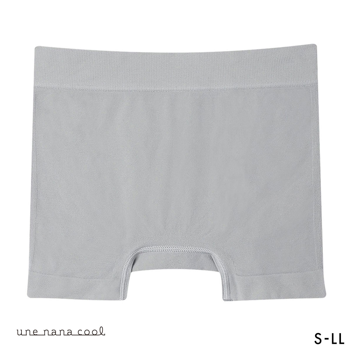 ウンナナクール 編立成型ショーツ サニタリーショーツ 単品 une nana cool B4N(GY-グレー-S-LL)