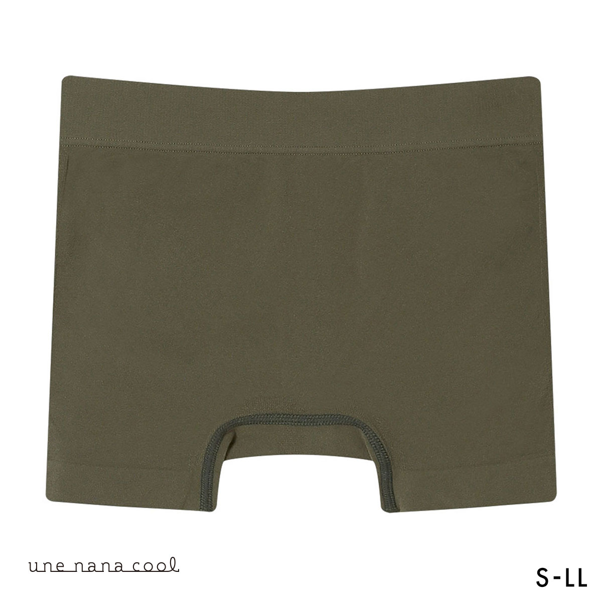 ウンナナクール 編立成型ショーツ サニタリーショーツ 単品 une nana cool B4N(OV-オリーブ-S-LL)