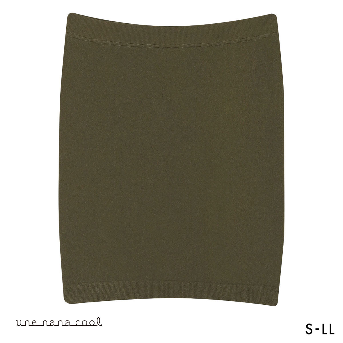 ウンナナクール 編立成型 ハラマキ une nana cool B4N(OV-オリーブ-S-LL)