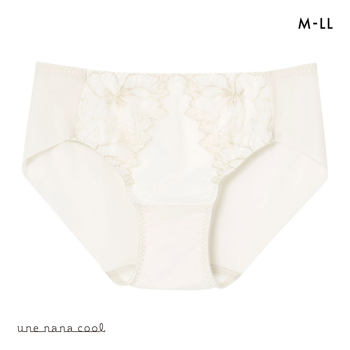 ウンナナクール 小さく見せるブラ ミニマイザーブラ レース ショーツ une nana cool 単品(BE-ベージュ-M)