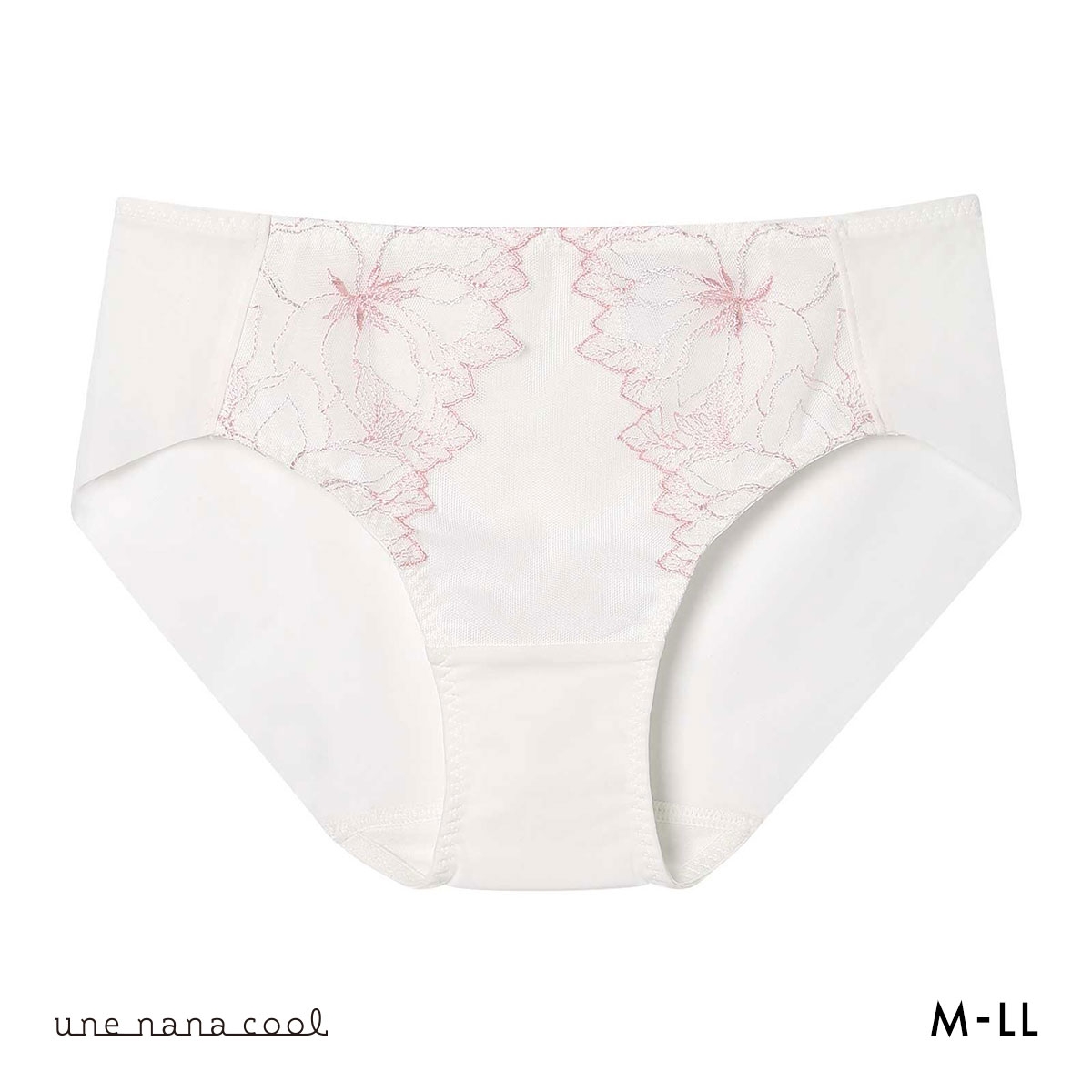 ウンナナクール 小さく見せるブラ ミニマイザーブラ レース ショーツ une nana cool 単品(COP-コーラルピンク-M)