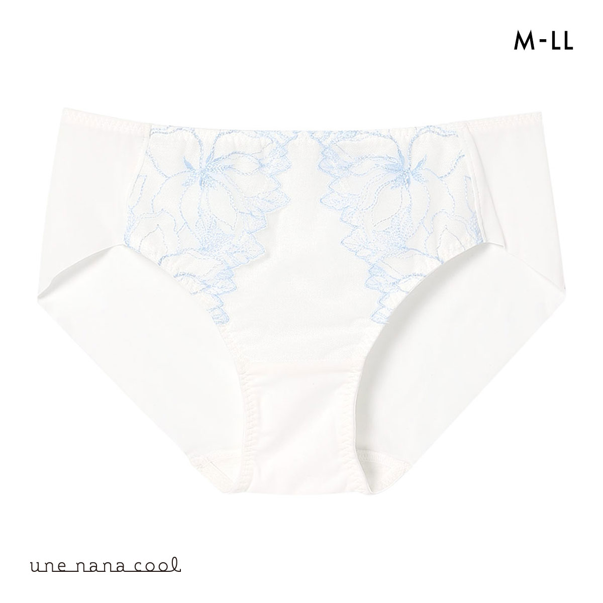 ウンナナクール 小さく見せるブラ ミニマイザーブラ レース ショーツ une nana cool 単品(IV-アイボリー-M)
