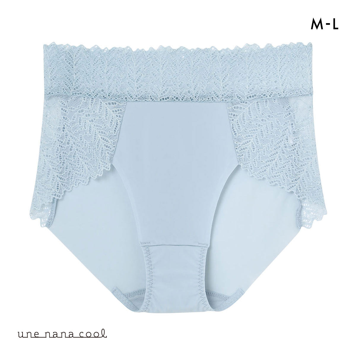 ウンナナクール une nana cool 脇スッキリ さあ、わたし レース ショーツ ヘム 単品(SX-サックス-M)