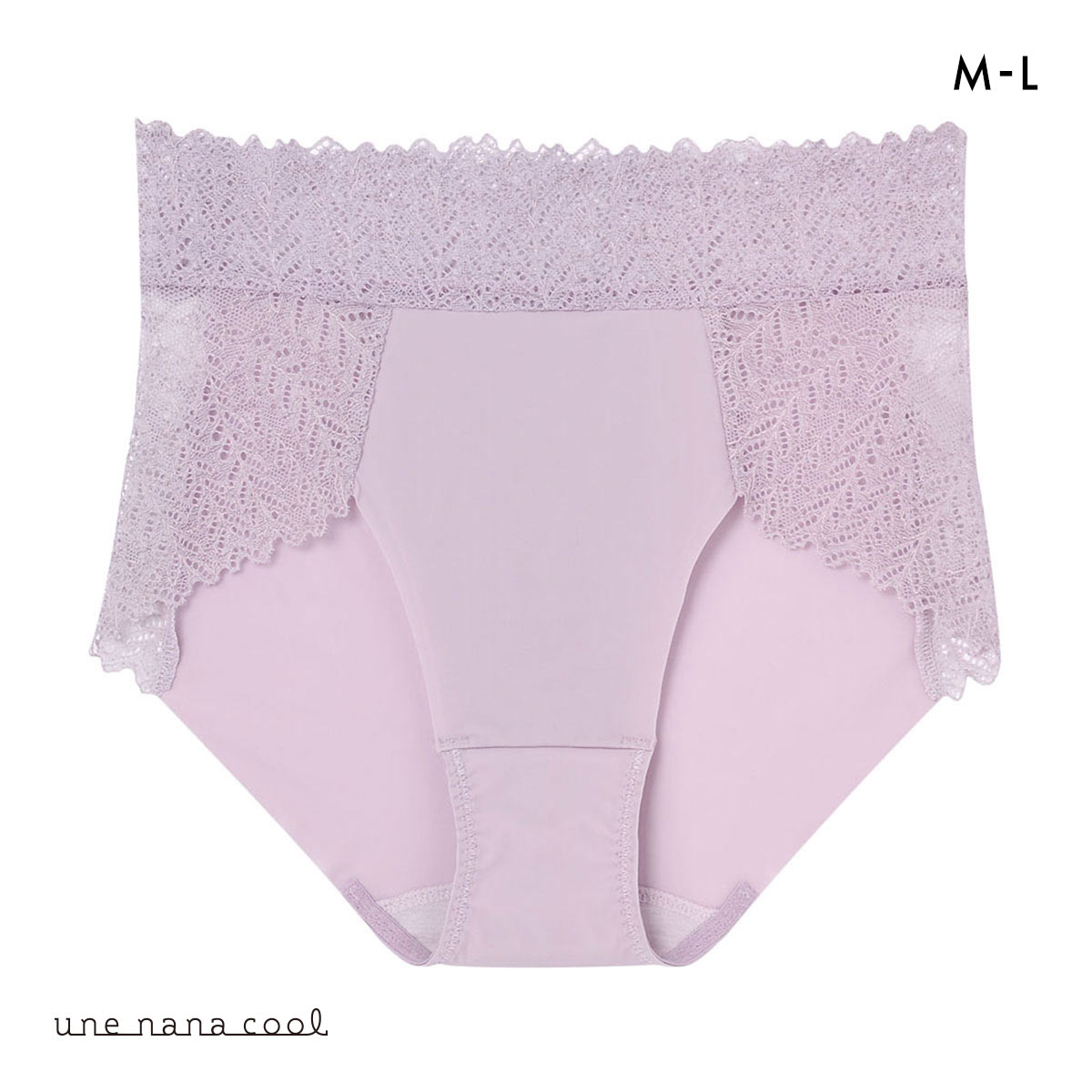 ウンナナクール une nana cool 脇スッキリ さあ、わたし レース ショーツ ヘム 単品(PU-パープル-M)