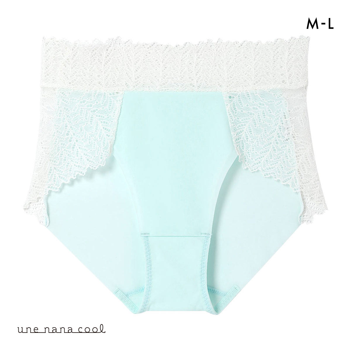ウンナナクール une nana cool 脇スッキリ さあ、わたし レース ショーツ ヘム 単品(TU-ターコイズ-M)