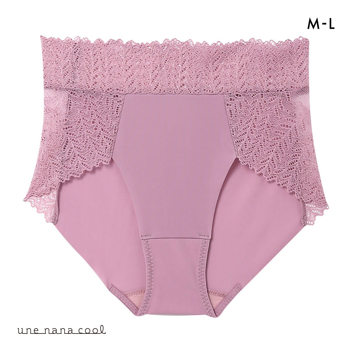 ウンナナクール une nana cool 脇スッキリ さあ、わたし レース ショーツ ヘム 単品(RO-ローズ-M)