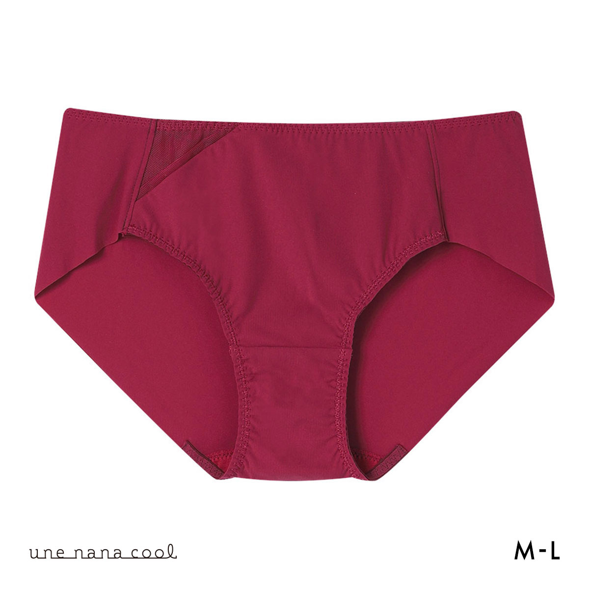 ウンナナクール une nana cool 脇スッキリ さあ、わたし シンプル ショーツ 単品(EN-エンジ-M)