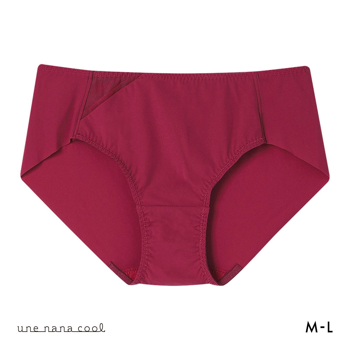 ウンナナクール une nana cool 脇スッキリ さあ、わたし シンプル ショーツ 単品(EN-エンジ-M)