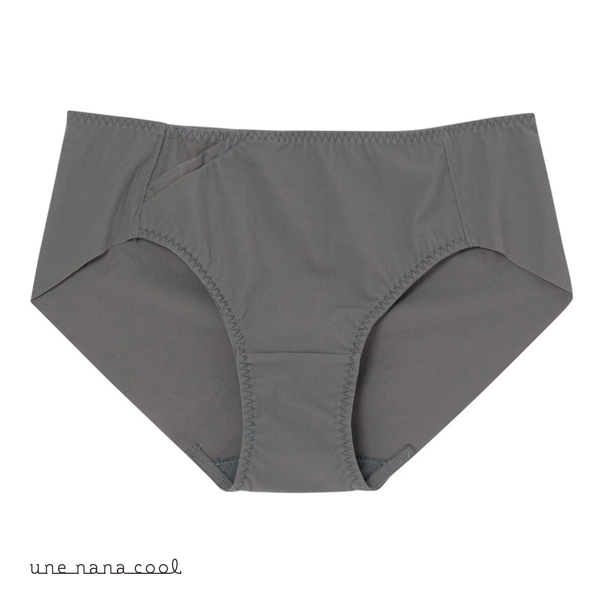 ウンナナクール une nana cool 脇スッキリ さあ、わたし シンプル ショーツ 単品(DGY-濃グレー-M)
