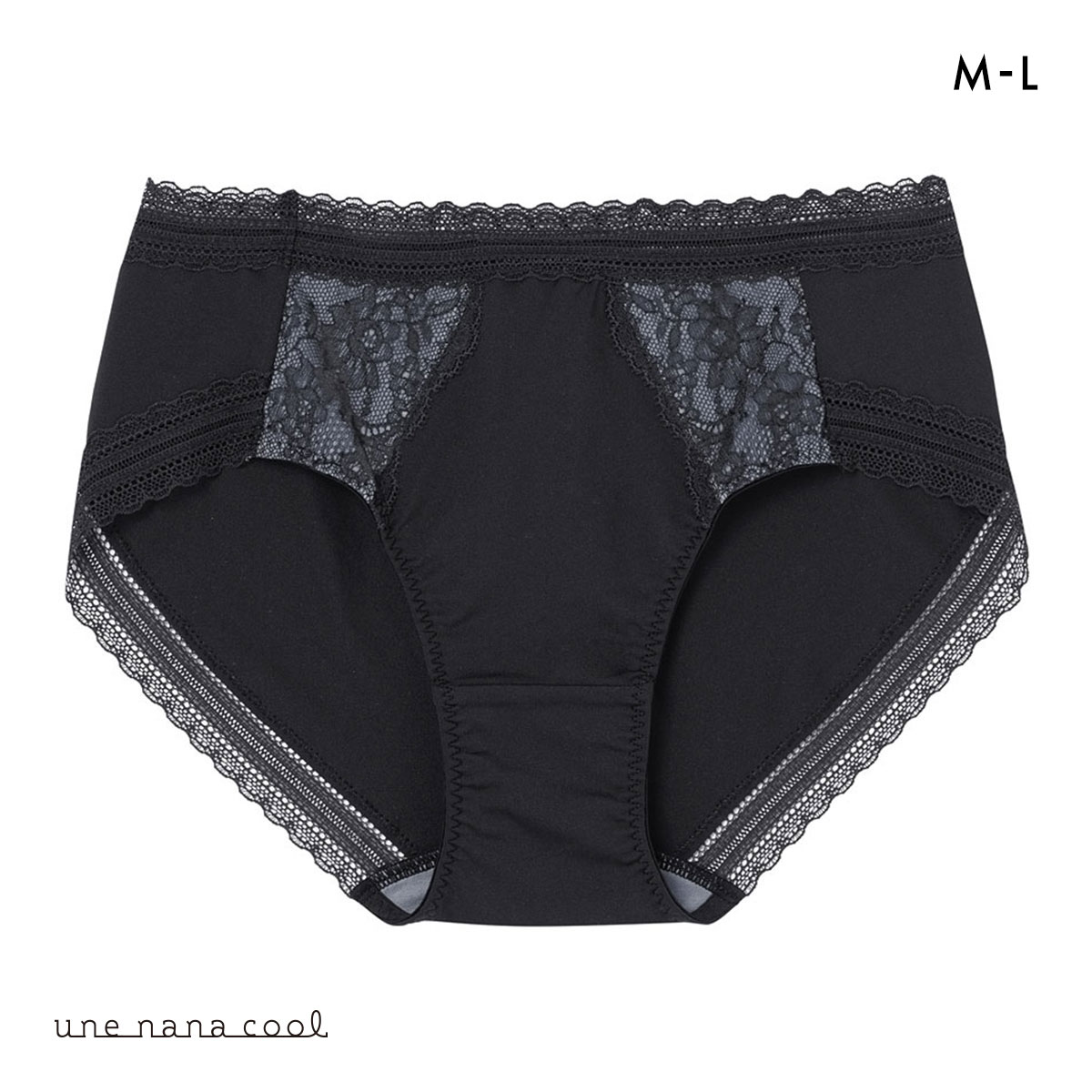ウンナナクール une nana cool ふゆうする ボーイレングス ショーツ 単品(BK-ブラック-M)