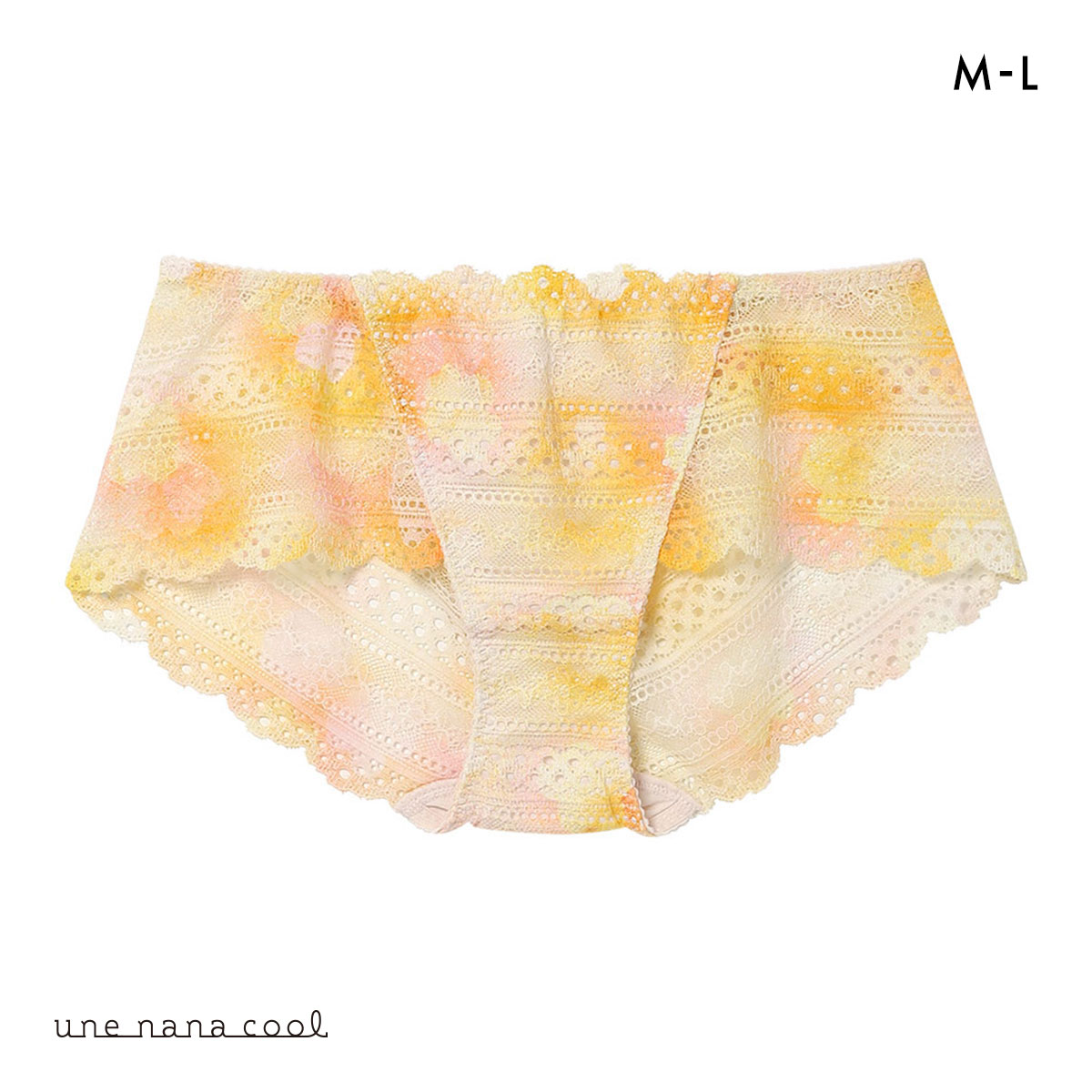 ウンナナクール une nana cool 特別な日以外の364日つけたくなるブラ 364ブラ 総レース MADE WITH LIBERTY FABRIC ショーツ 単品(OR-オレンジ-M)