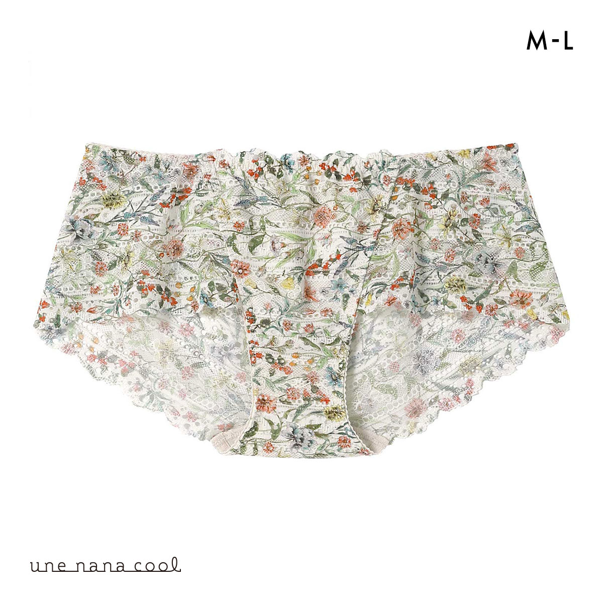 ウンナナクール une nana cool 特別な日以外の364日つけたくなるブラ 364ブラ 総レース MADE WITH LIBERTY FABRIC ショーツ 単品(BE-ベージュ-M)