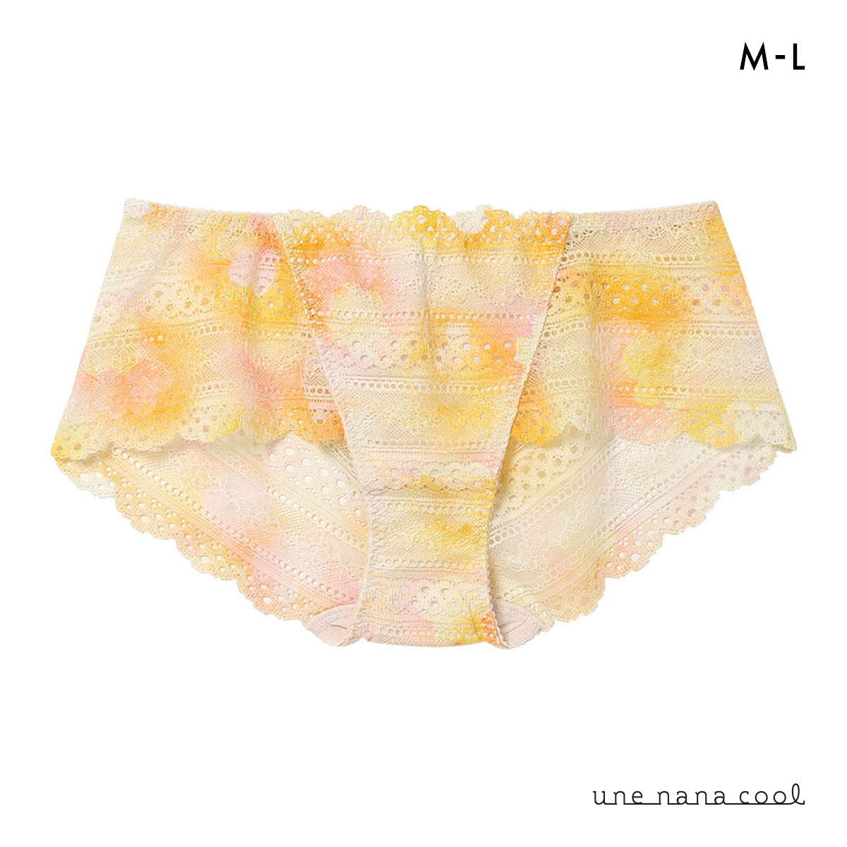ウンナナクール une nana cool 特別な日以外の364日つけたくなるブラ 364ブラ 総レース MADE WITH LIBERTY FABRIC ショーツ 単品(OR-オレンジ-M)