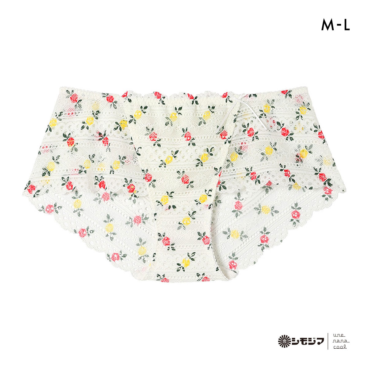 ウンナナクール une nana cool 特別な日以外の364日つけたくなるブラ 364ブラ 総レース MADE WITH シモジマ ショーツ(IV-アイボリー-M)