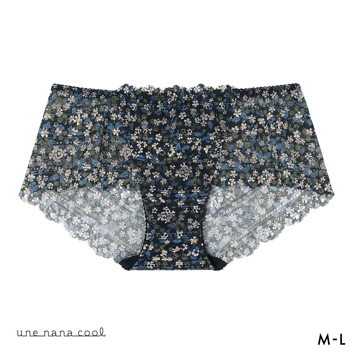 ウンナナクール リニューアル 特別な日以外の364日つけたくなるブラ 364ブラ 総レース MADE WITH LIBERTY FABRIC ショーツ 単品 une nana cool(KO-コン-M)