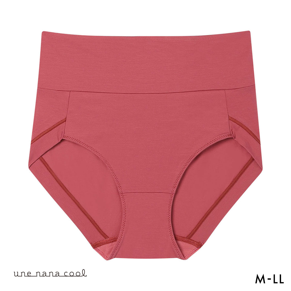 ウンナナクール 綿たっぷりショーツ コットン une nana cool(RE-レッド-M)