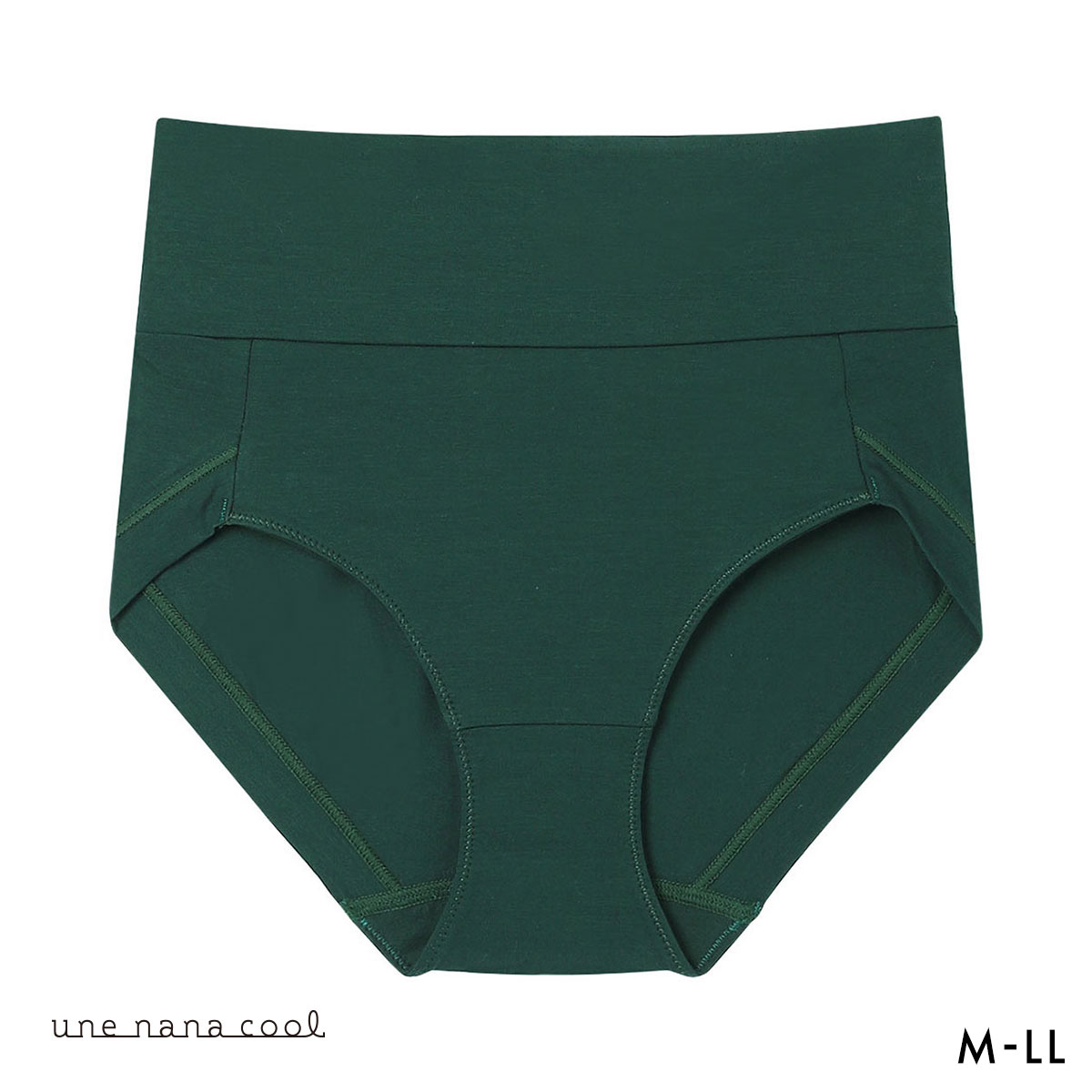 ウンナナクール 綿たっぷりショーツ コットン une nana cool(GR-グリーン-M)