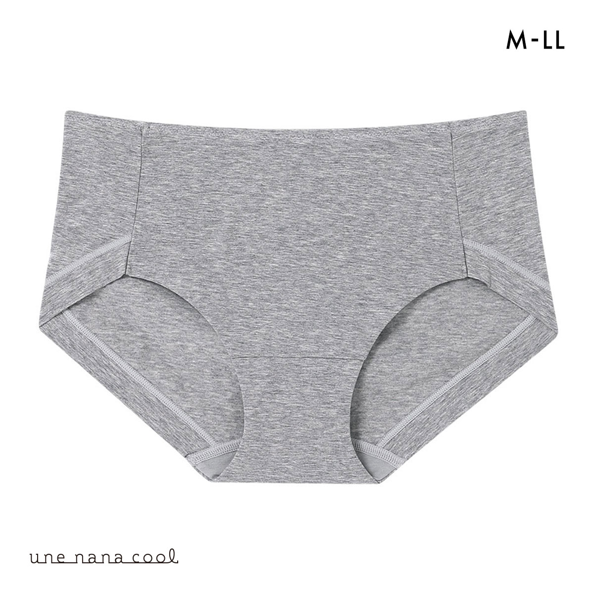ウンナナクール une nana cool 綿たっぷりショーツ コットン 単品(DGY-濃グレー-M)
