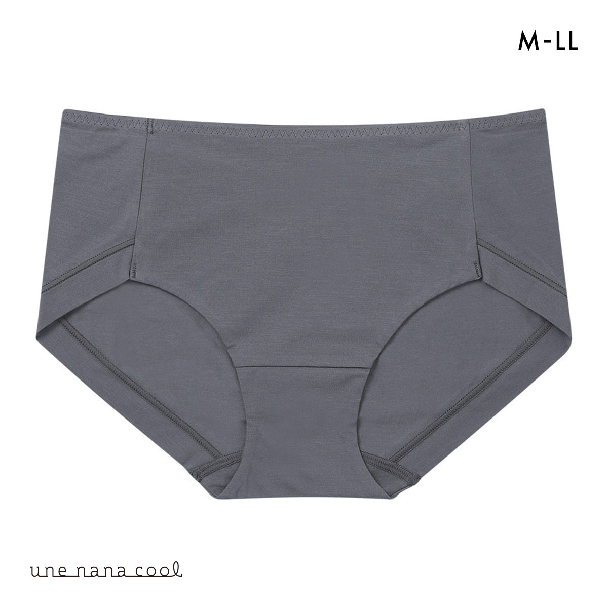 ウンナナクール une nana cool 綿たっぷりショーツ コットン 単品(CGY-チャコールグレー-M)