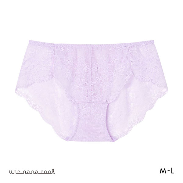 ウンナナクール une nana cool BRAGENIC ブラジェニック レース ショーツ バックレース(PU-パープル-M)